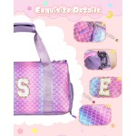 Trucs pour filles - Cadeaux d'anniversaire pour filles de 4, 5, 6, 7, 8, 9, 10, 11, 12, 13 ans, sac de sport avec compartiment à chaussures, sacs de danse avec pochette de maquillage, objets preppy pour petits-enfants (lettre E) Trucs pour filles - Cadeaux d'anniversaire pour filles de 4, 5, 6, 7, 8, 9, 10, 11, 12, 13 ans, sac de sport avec compartiment à chaussures, sacs de danse avec pochette de maquillage, objets preppy pour petits-enfants (lettre E)