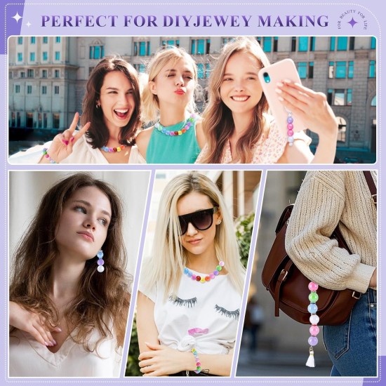 Lot de 320 perles pour stylos, perles focales de 14 mm et perles d'espacement en strass de 8 mm, adaptées pour les stylos, bracelets, porte-clés, fabrication de bijoux, perles acryliques arc-en-ciel, cadeaux de Noël Lot de 320 perles pour stylos, perles focales de 14 mm et perles d'espacement en strass de 8 mm, adaptées pour les stylos, bracelets, porte-clés, fabrication de bijoux, perles acryliques arc-en-ciel, cadeaux de Noël