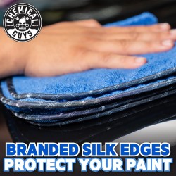 Chemical Guys Lot de 3 serviettes en microfibre de qualité professionnelle pour voitures, bleues, 40,6 x 40,6 cm, ultra douces et sans rayures pour camions, motos et plus encore Chemical Guys Lot de 3 serviettes en microfibre de qualité professionnelle pour voitures, bleues, 40,6 x 40,6 cm, ultra douces et sans rayures pour camions, motos et plus encore
