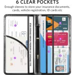 CoBak Support d'immatriculation et d'assurance de voiture – Boîte à gants de véhicule, organisateur de voiture, étui d'accessoires de compartiment de camion avec fermeture magnétique pour permis de conduire, cartes