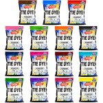 Kit de poudre de teinture pour cravates, 15 couleurs de teinture pour vêtements, teinture de couleur pour tissu, teintures permanentes et résistantes au lavage, teintures créatives pour vêtements (15 couleurs, 2 OZ)