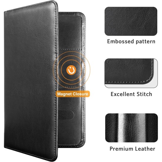 CoBak Support d'immatriculation et d'assurance de voiture – Boîte à gants de véhicule, organisateur de voiture, étui d'accessoires de compartiment de camion avec fermeture magnétique pour permis de conduire, cartes