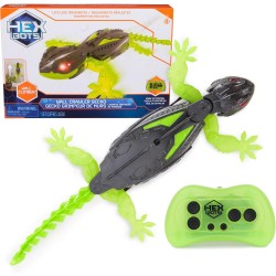 HEX BOTS Wall Crawler Gecko avec technologie officielle d'escalade murale, robot télécommandé rechargeable, jouets pour enfants, jouets farces pour garçons et filles à partir de 4 ans