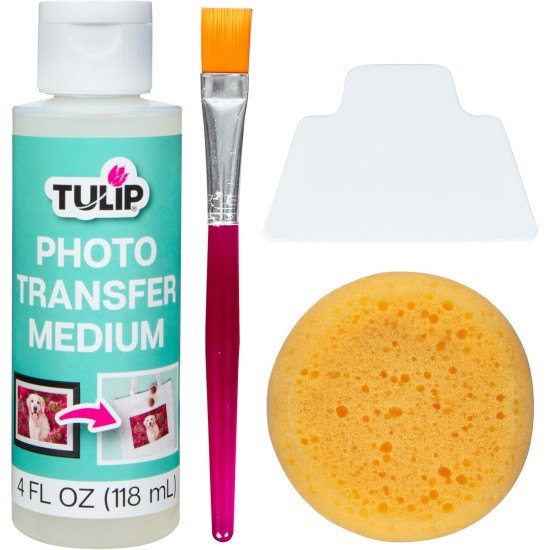 Kit de transfert de photos Tulip pour tissu, kit tout-en-un et facile à utiliser, 4 pièces