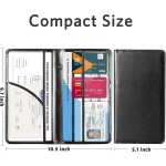 CoBak Support d'immatriculation et d'assurance de voiture – Boîte à gants de véhicule, organisateur de voiture, étui d'accessoires de compartiment de camion avec fermeture magnétique pour permis de conduire, cartes