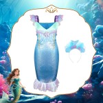 Vêtements de princesse pour petites filles : costume de princesse pour filles en bas âge, jouets pour filles de 3, 4, 5, 6 ans, cadeaux d'anniversaire, cadeau de Noël.