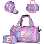 Trucs pour filles - Cadeaux d'anniversaire pour filles de 4, 5, 6, 7, 8, 9, 10, 11, 12, 13 ans, sac de sport avec compartiment à chaussures, sacs de danse avec pochette de maquillage, objets preppy pour petits-enfants (lettre E) Trucs pour filles - Cadeaux d'anniversaire pour filles de 4, 5, 6, 7, 8, 9, 10, 11, 12, 13 ans, sac de sport avec compartiment à chaussures, sacs de danse avec pochette de maquillage, objets preppy pour petits-enfants (lettre E)