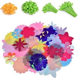 Aerkersun Bouquets de fleurs en tissu, accessoires de jouets, kit de recharge en tissu pour bricolage – Convient à tous les jouets de fabricant de fleurs