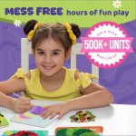 jackinthebox Poke Poke Art – Thème insectes, art et artisanat en tissu sans gâchis, kits de pressage de fleurs, cadeau pour enfants, cadeaux de Pâques pour filles et garçons âgés de 4 5 6 7 8 ans