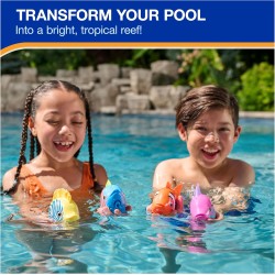 SwimWays Jouet poisson de récif arc-en-ciel, accessoires de natation et jouets aquatiques pour enfants, jouets d'apprentissage de la piscine pour enfants à partir de 5 ans, piles incluses, retourneur de thon