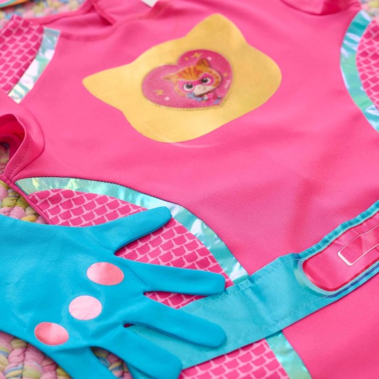 Disney Junior SuperKitties Ginny Ensemble de déguisement 5 pièces pour jeu de rôle de super-héros avec masque, gants et queue, taille 4 à 6X, enfants de 3 ans et plus par Just Play, jouets pour enfants à partir de 3 ans par Just Play Disney Junior SuperKitties Ginny Ensemble de déguisement 5 pièces pour jeu de rôle de super-héros avec masque, gants et queue, taille 4 à 6X, enfants de 3 ans et plus par Just Play, jouets pour enfants à partir de 3 ans par Just Play