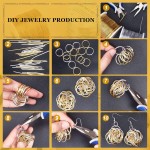 BENECREAT Fil d'aluminium de calibre 12, 17, 18 (calibre 12, 30,5 m) en argent anodisé pour la fabrication de bijoux, la fabrication florale, la fabrication de bijoux, la sculpture de modèles